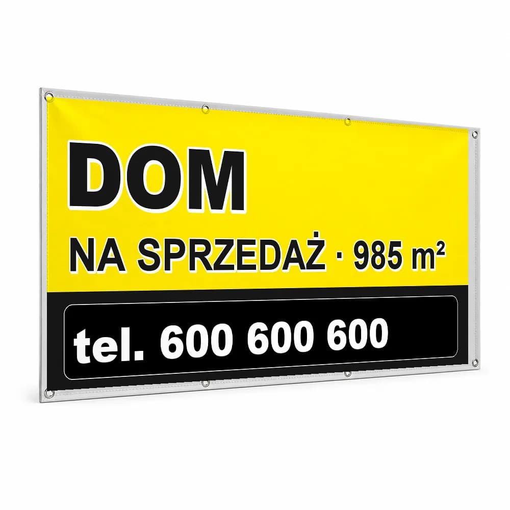 Baner reklamowy – Dom na sprzedaż