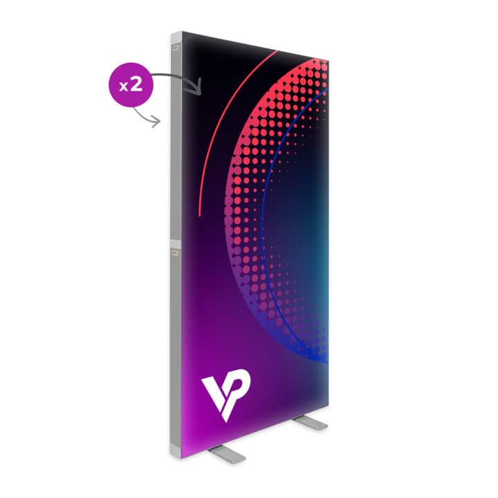 LED BOX FLEX 100x200 - podświetlana ścianka LED dwustronna SEG