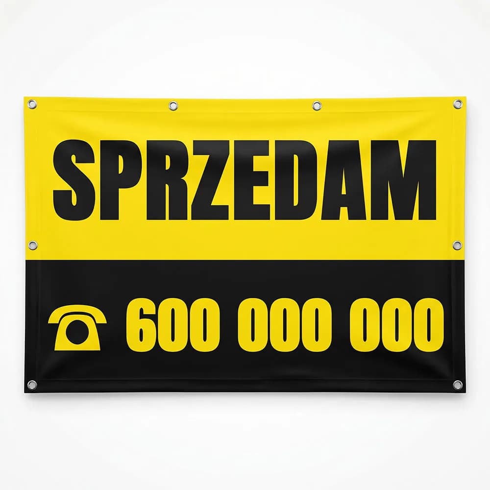 Baner reklamowy – Sprzedam klasyczny