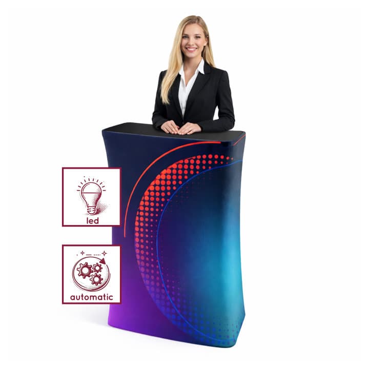Trybunka LED Automatic LED targi, wystawy, prezentacje