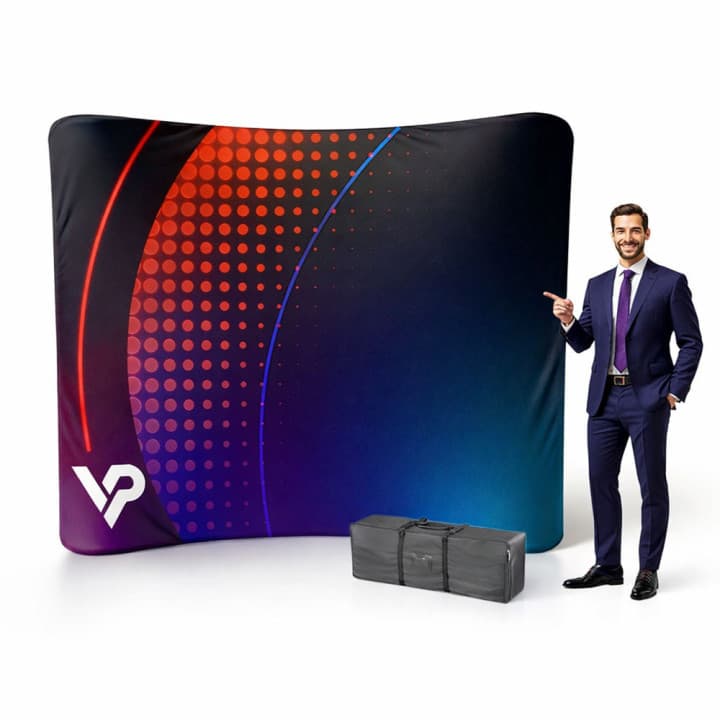 Ścianka łukowa tekstylna 230 x 250cm targi wystawy eventy